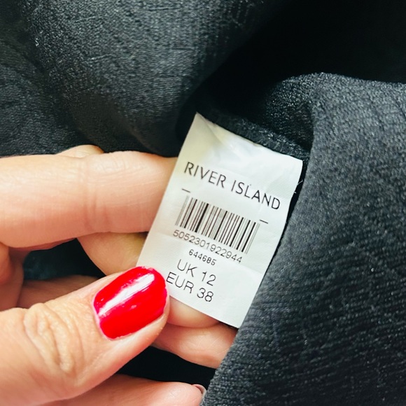 Rihanna for River Island Gold Metallic Crossover Back Dress size 8 - Picture 8 of 9